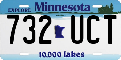 MN license plate 732UCT