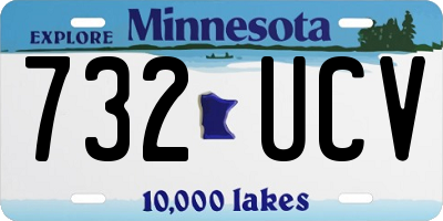 MN license plate 732UCV