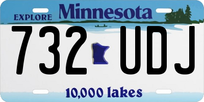 MN license plate 732UDJ