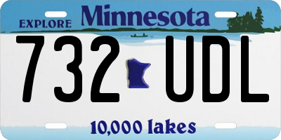 MN license plate 732UDL