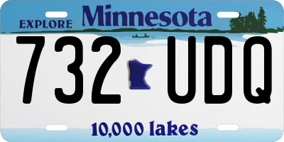 MN license plate 732UDQ