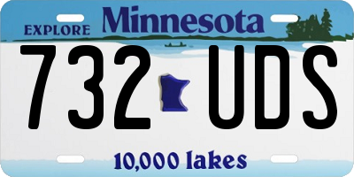 MN license plate 732UDS