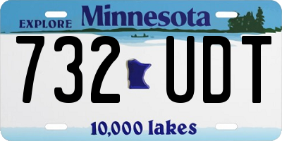 MN license plate 732UDT