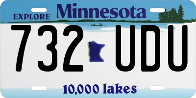 MN license plate 732UDU