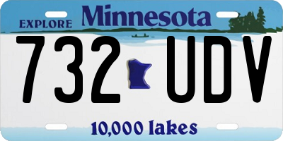 MN license plate 732UDV