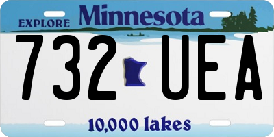 MN license plate 732UEA