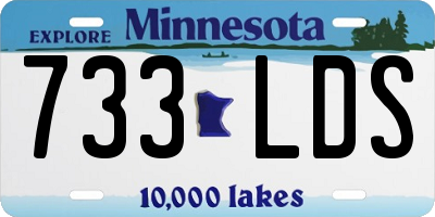 MN license plate 733LDS
