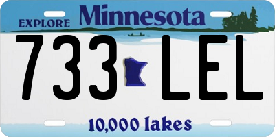 MN license plate 733LEL