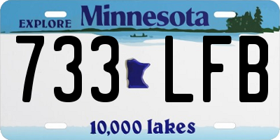 MN license plate 733LFB