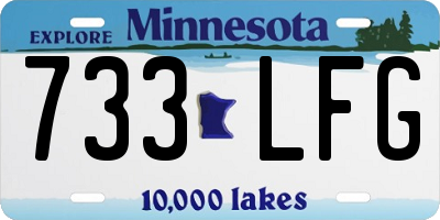 MN license plate 733LFG