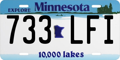 MN license plate 733LFI