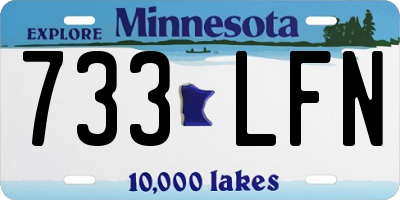 MN license plate 733LFN