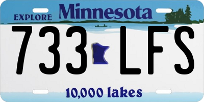 MN license plate 733LFS