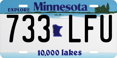 MN license plate 733LFU