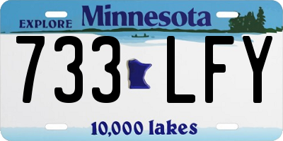 MN license plate 733LFY