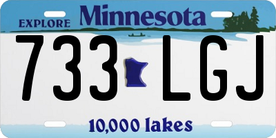 MN license plate 733LGJ
