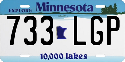 MN license plate 733LGP