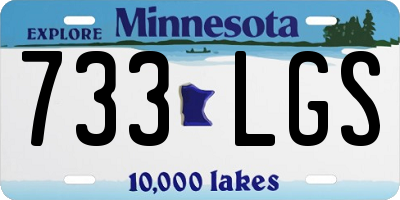 MN license plate 733LGS