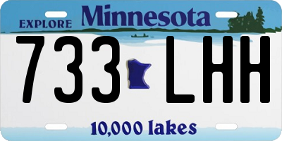 MN license plate 733LHH