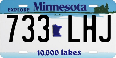 MN license plate 733LHJ