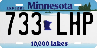 MN license plate 733LHP