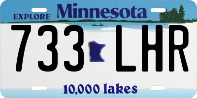 MN license plate 733LHR