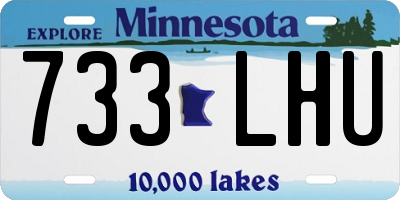 MN license plate 733LHU