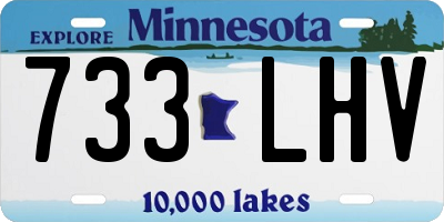MN license plate 733LHV