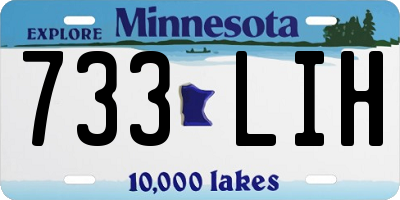 MN license plate 733LIH