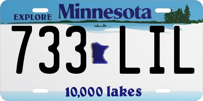 MN license plate 733LIL