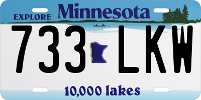 MN license plate 733LKW