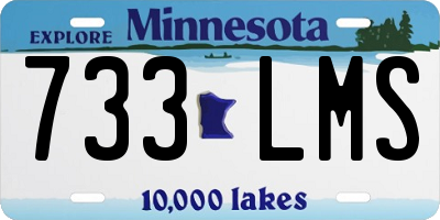 MN license plate 733LMS