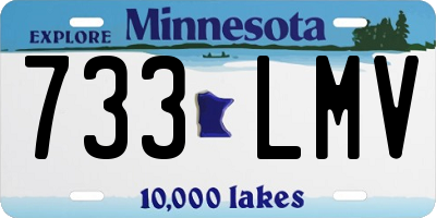 MN license plate 733LMV