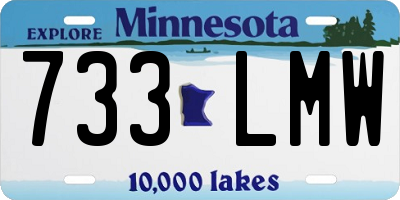 MN license plate 733LMW