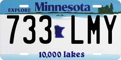 MN license plate 733LMY