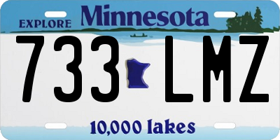 MN license plate 733LMZ