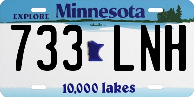 MN license plate 733LNH