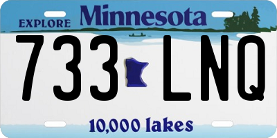 MN license plate 733LNQ