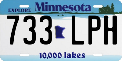 MN license plate 733LPH