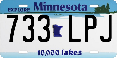 MN license plate 733LPJ