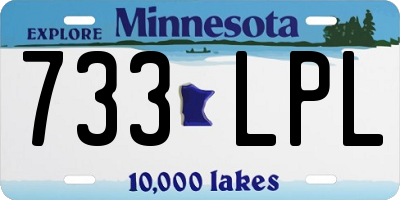MN license plate 733LPL