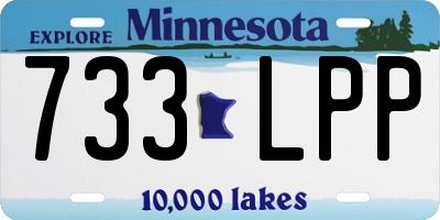 MN license plate 733LPP