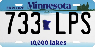 MN license plate 733LPS