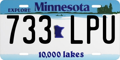 MN license plate 733LPU