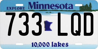 MN license plate 733LQD