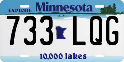 MN license plate 733LQG