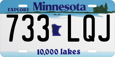 MN license plate 733LQJ