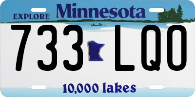 MN license plate 733LQO
