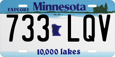 MN license plate 733LQV