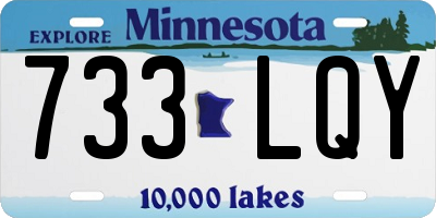 MN license plate 733LQY
